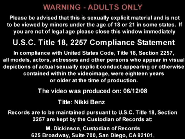 Video 973185 from Nikki Benz