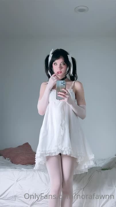 Norafawn — Black Lingerie In Bedroom (5) thumbnail