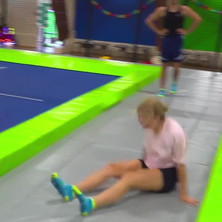 xFibii — Pink Top, Black Shorts In Indoor Gym thumbnail