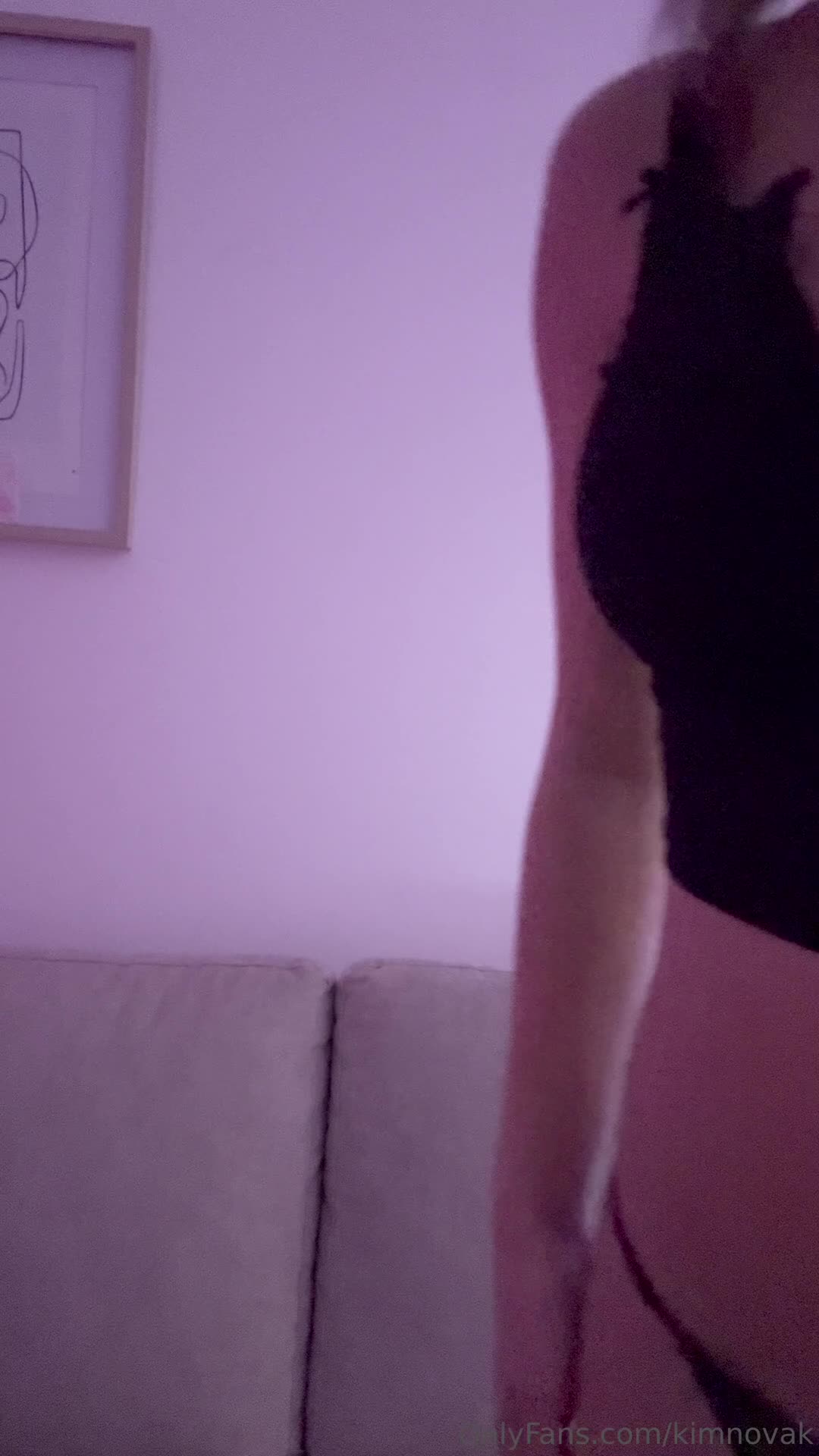 naughtykiimm — Black Lingerie In Bedroom (4) thumbnail