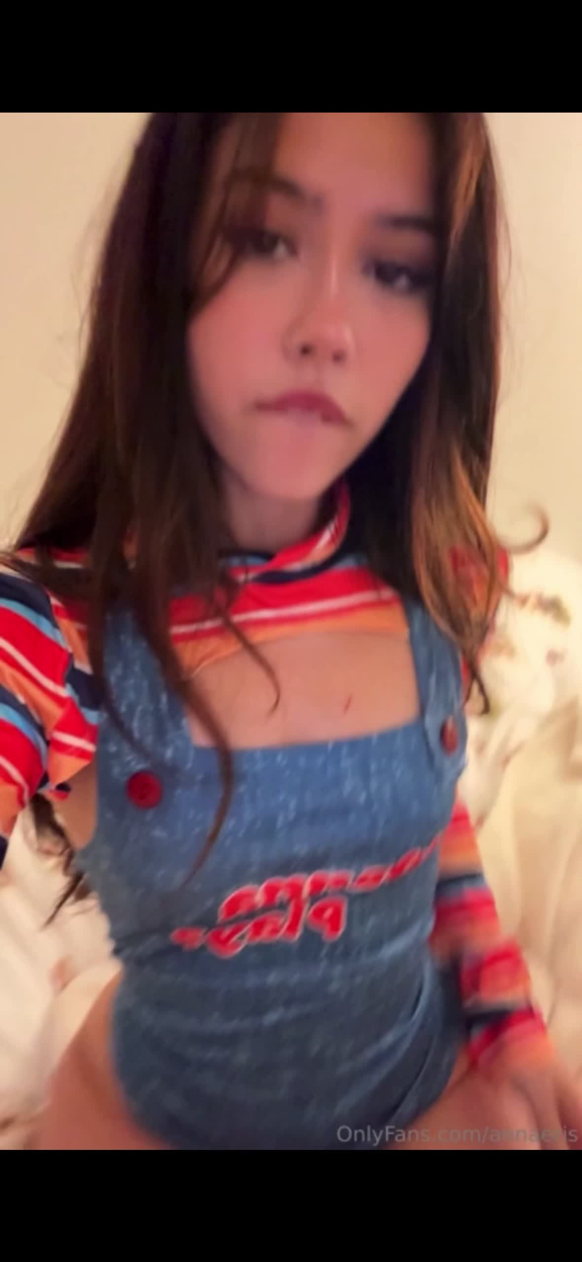 annaeris | bbyybellax — Blue Top With Red And White Text thumbnail