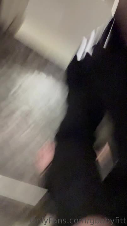 Grace Robert — Black Leather Pants In Bathroom thumbnail