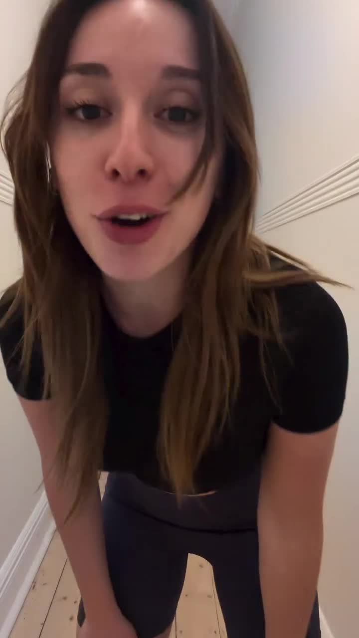 Abby boom — Black Top, Black Shorts In Hallway thumbnail