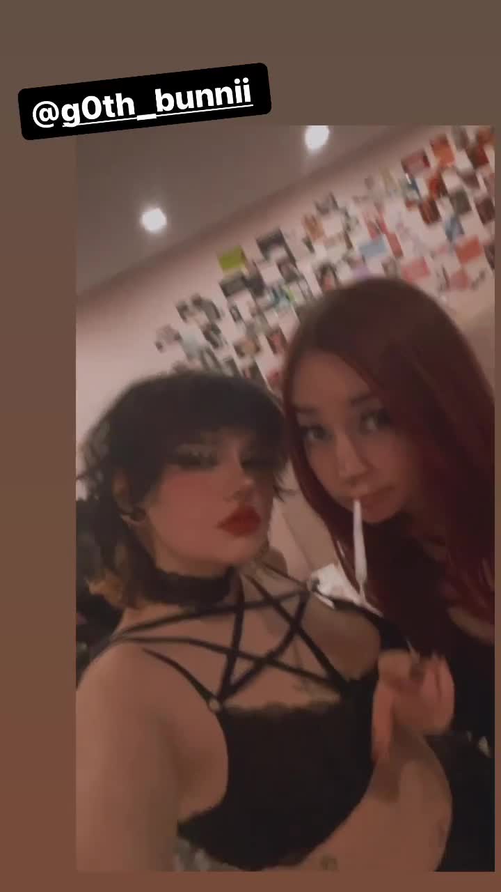 G0th_bunnii — Black Lingerie In Bedroom (4) thumbnail