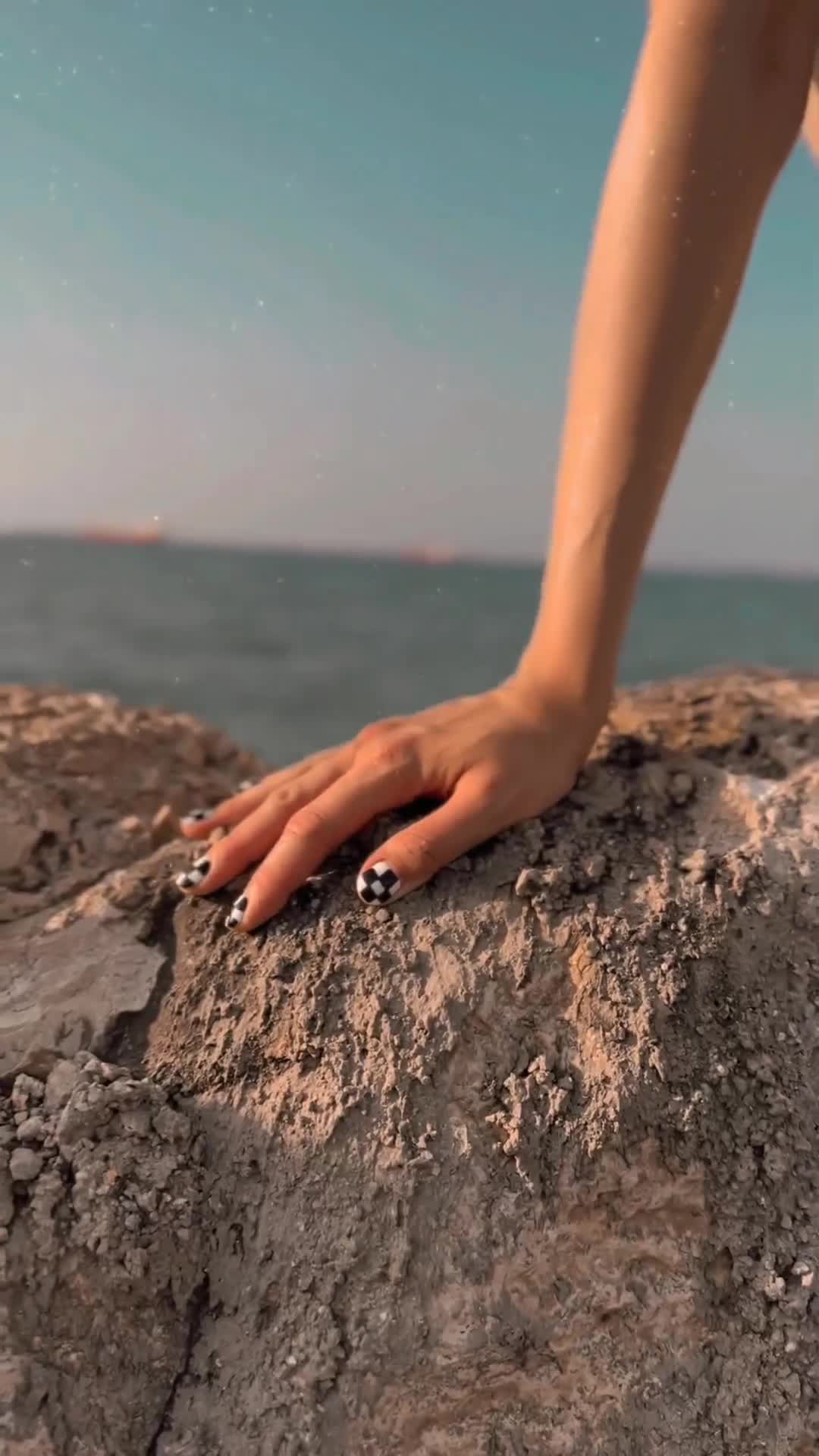 Dina Belenkaya — Black Bikini On The Beach thumbnail