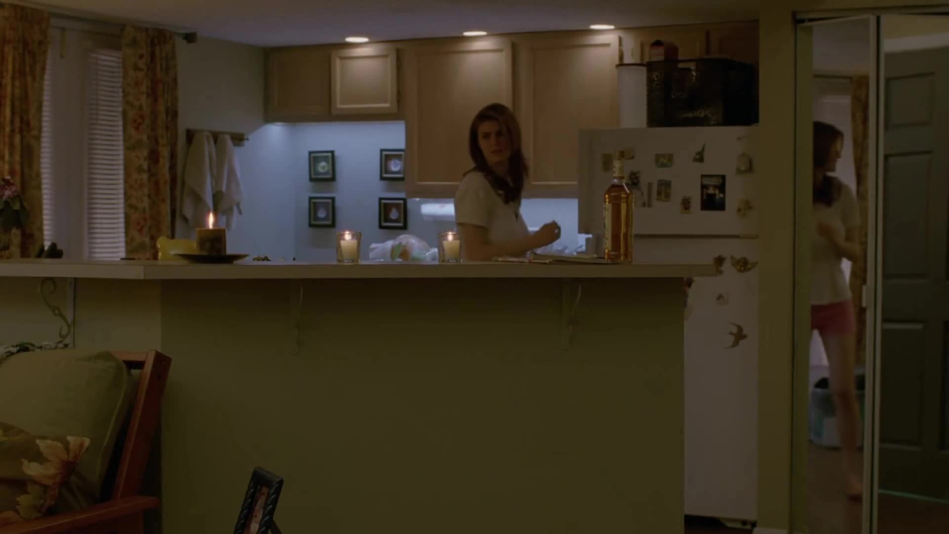 Alexandra Daddario — Plaid Shirt In Living Room thumbnail