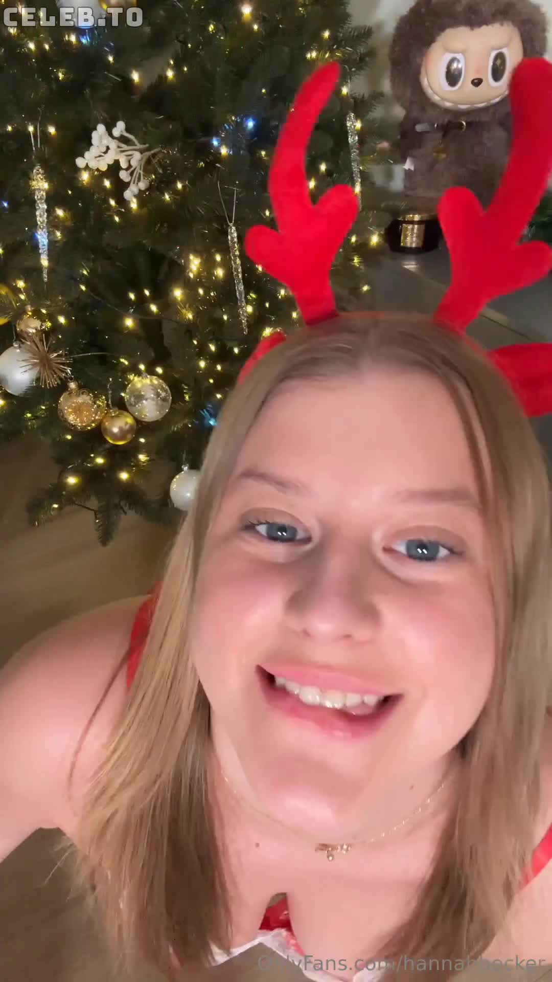 Hannah Becker — Red Lingerie In Living Room, 3:44 thumbnail