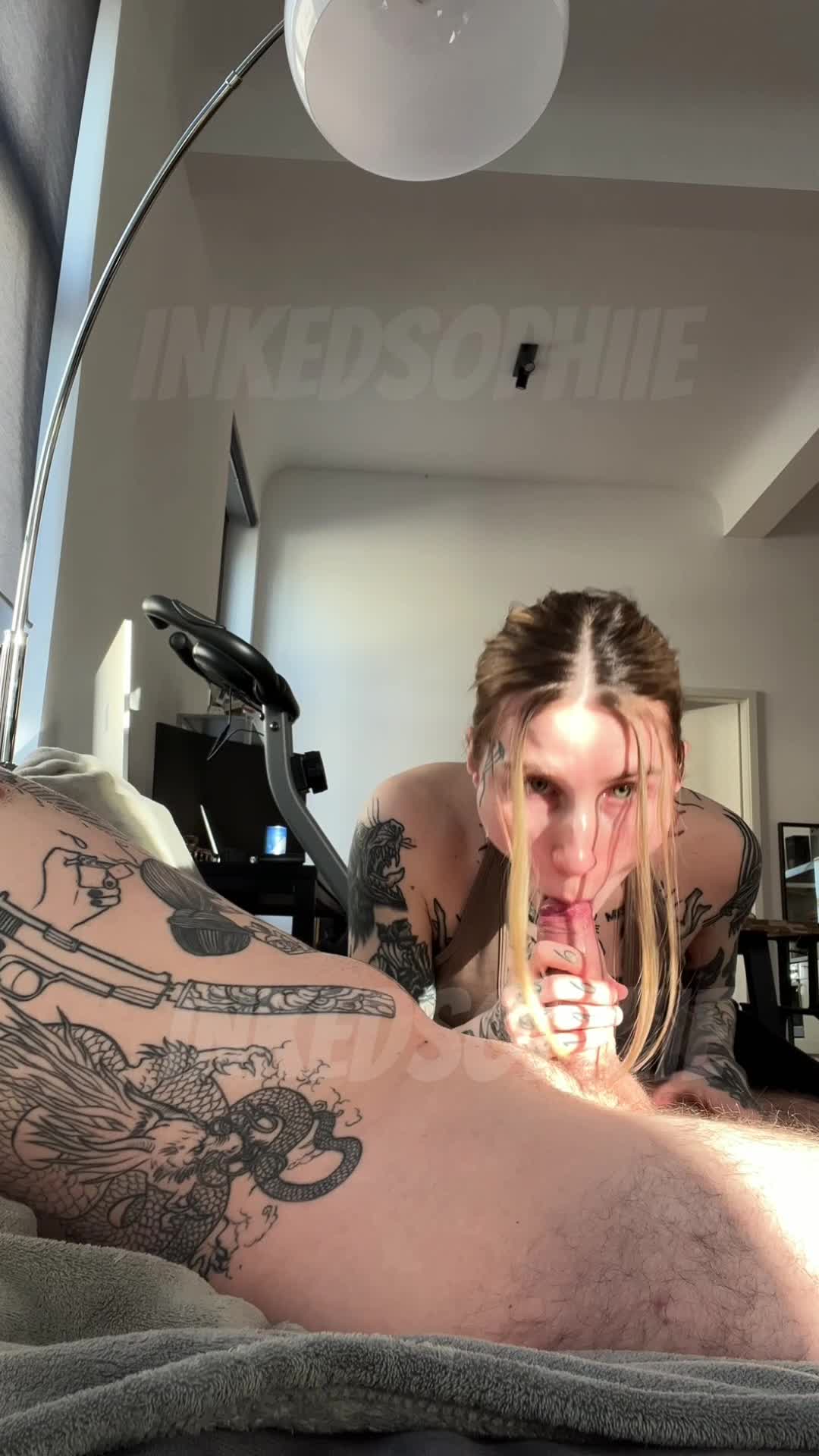 InkedSophiie — Nude In Bedroom, 6:14 thumbnail